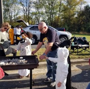 Halloween activity at a previous Trinity Trunk or Treat